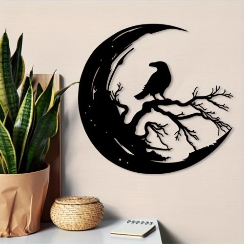 Décoration murale gothique en fer résistante à la rouille – pour salon et bureau