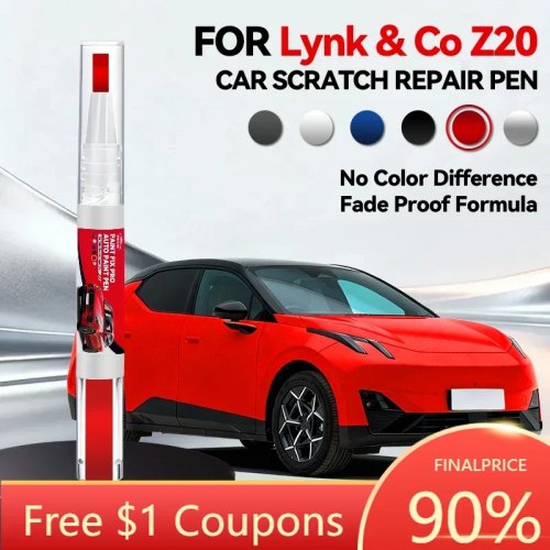 Caneta de retoque de pintura automóvel para Lynk & Co Z20 – reparador de riscos, cores: bege/vermelho/azul/cinzento/branco/rosa