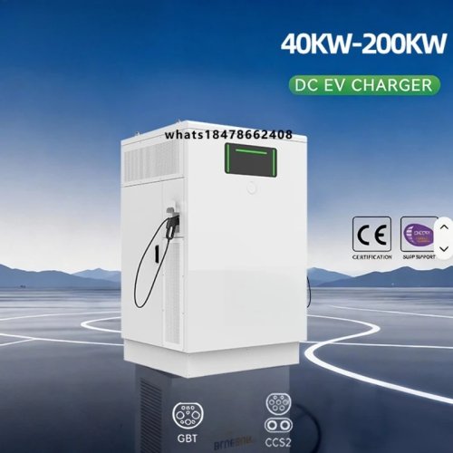 60-240 kW DC fast charging station for electric vehicles, ground-mounted DC charging pile with 7-inch touchscreen