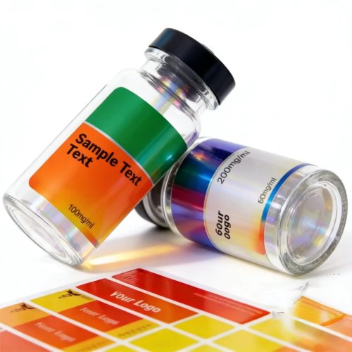 Autocolantes em vinil personalizados para embalagens de suplementos — 3 ml/5 ml/10 ml