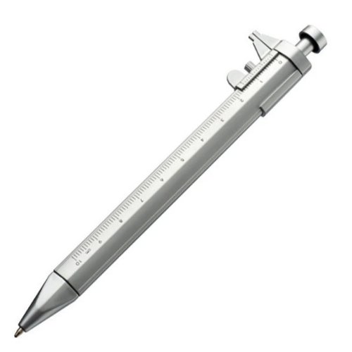 Stylo multifonction avec pied à coulisse (vernier) — encre gel 0,5 mm
