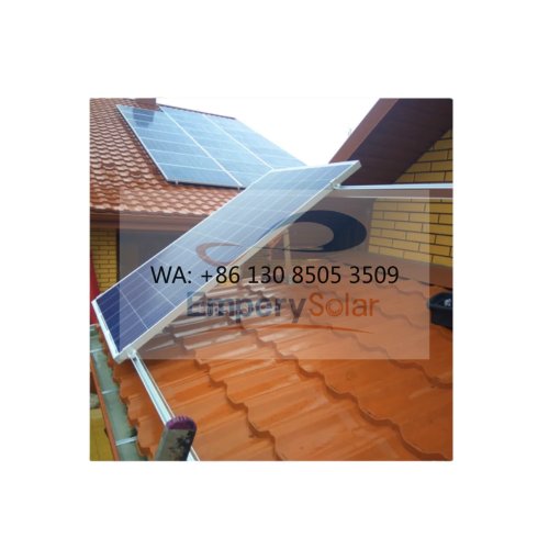 System balastowy na dach trapezowy do paneli płaskich 10 kW – AL 6005-T5 / SUS304 / Q235B, montaż na śrubie gruntowej lub w betonie