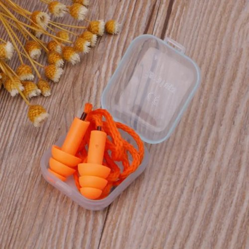 Soft Silicone Ear Plugs (Ear Caps) — Noise Reduction Hearing Protection