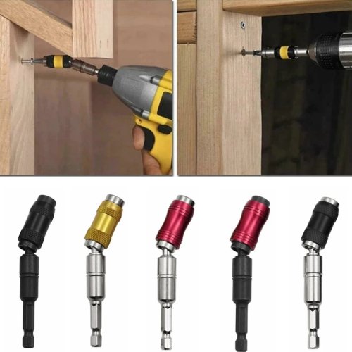 Suporte magnético 1/4" hex com haste de extensão - troca rápida para pontas de chave de fenda