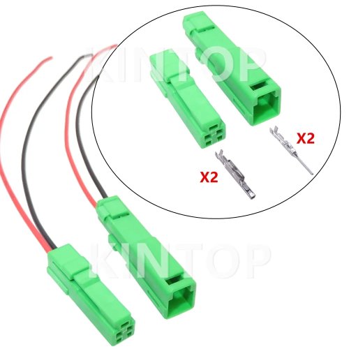 1 Set 2-poliger Auto-Steckverbinder IL-AG9-2P-S3C1 mit Kabeln, Kunststoffgehäuse