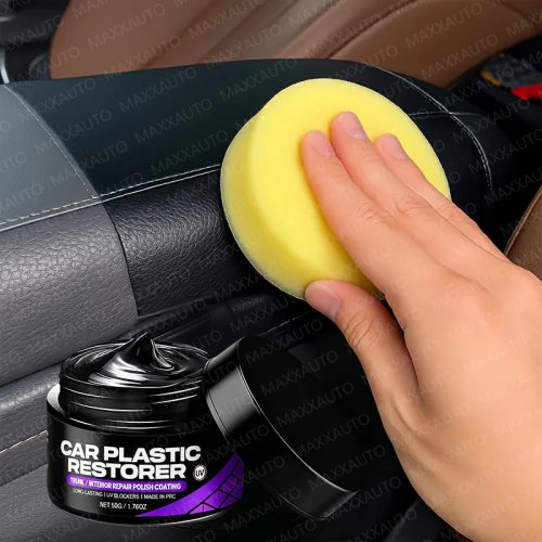 Rigeneratore per plastica e pelle auto Back to Black – lucidante per rivestimenti interni e cera protettiva