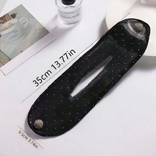 Pinza de pelo vintage estilo francés con strass en puntos, diseño torcido, hipoalergénica, resistente al desvanecimiento y de estructura robusta