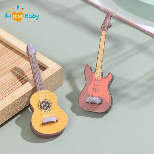 1:12 Scale Mini Electric Guitar for Dollhouse - Musical Dollhouse Accessory / Toy