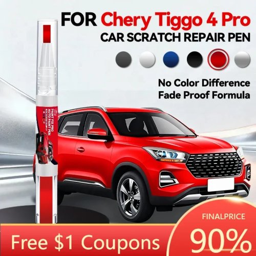 Caneta de retoque de pintura para Chery Tiggo 4 Pro — Azul Lunar Prata, reparador de riscos