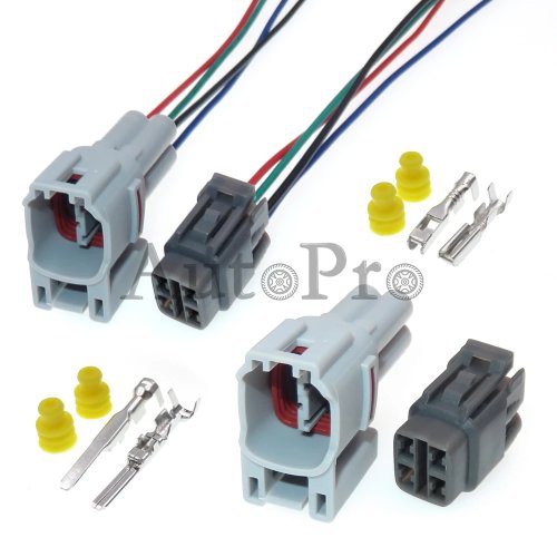 Kit connettori auto 4 vie impermeabile - spina e presa 4 poli (compatibile con 90980-11122, 90980-11037, 6188-0141, 6187-4583, 6189-0381)