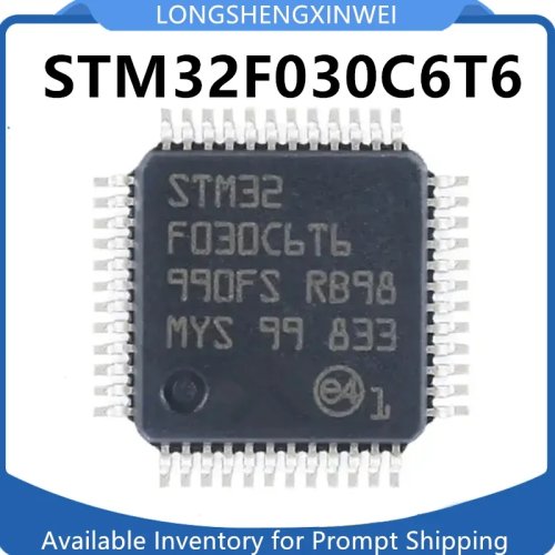 1 unidade Original STM32F030C6T6 LQFP48 microcontrolador 32 bits ARM Cortex-M0