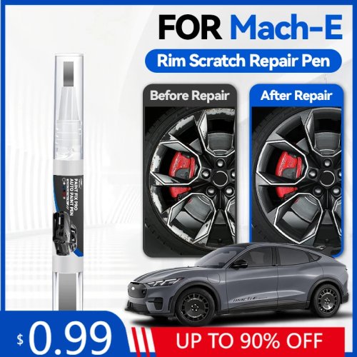 Pluma de pintura para retoque de cubo de rueda Ford Mustang Mach‑E (2020–2025) – pintura CDX para reparar rayones