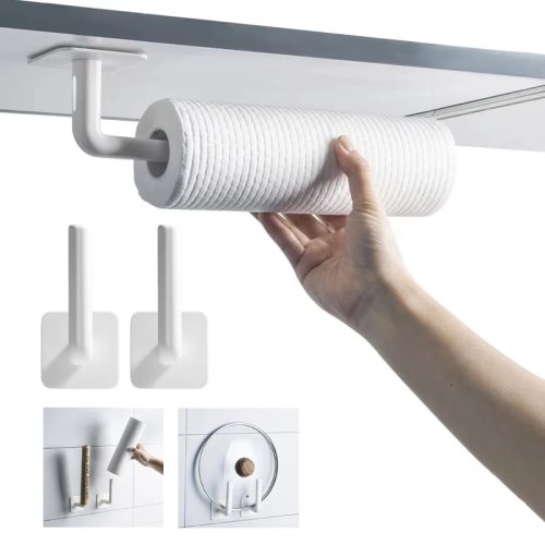 Ganchos autoadhesivos multifuncionales para pared y puerta — Colgador fuerte para almacenamiento en casa