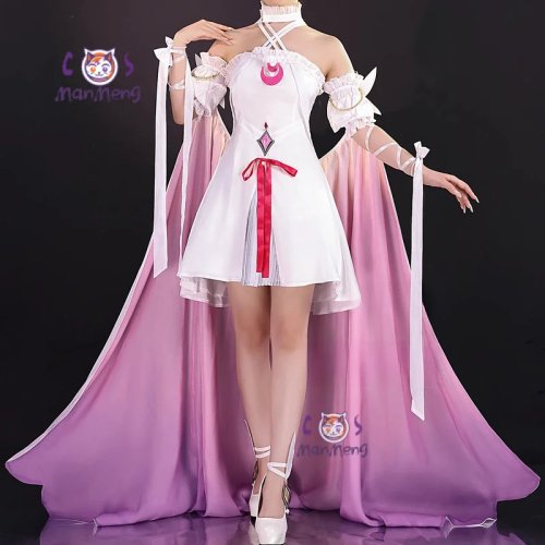 Trang phục cosplay Genshin Impact nữ - váy 'Fes Damselette Columbina' cho roleplay, Halloween, lễ hội, Giáng Sinh