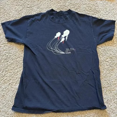 T-shirt vintage Hopesfall en coton, noir – tailles S à 5XL