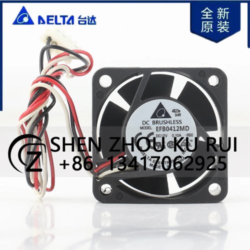 Ventoinha Delta 40×40×20 mm (4020) 12V 0,10A com rolamento e alarme de desligamento — para caixa/inversor