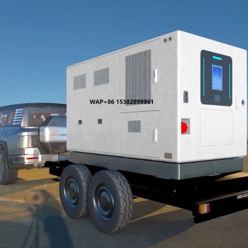 Caricabatterie EV portatile CTS 60 kW/120 kW con batteria — Stazione di ricarica DC mobile per soccorso d'emergenza
