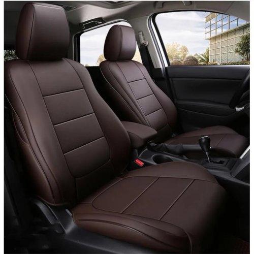 Coprisedili in pelle su misura per Mazda 3 / CX‑5 / Mazda 6 — copertura 360°, 5 posti, kit completo