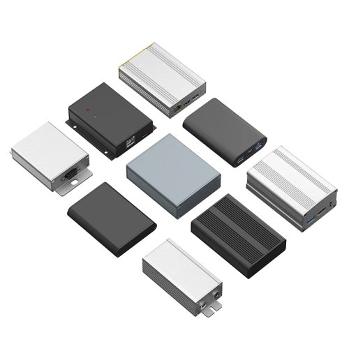 Caixa de alimentação à medida para projeto eletrónico — caixa para placa e cablagem