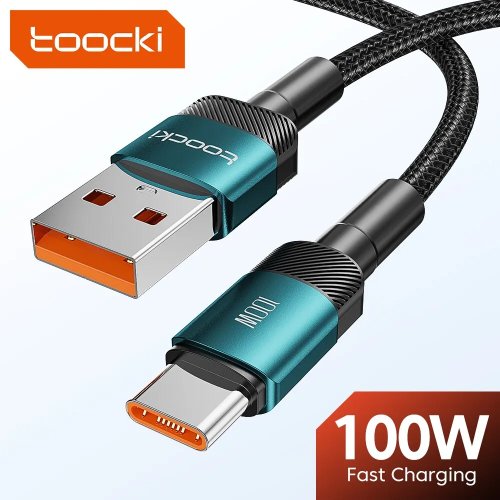 Cabo Toocki USB Tipo C de carregamento rápido para iPhone 15/14/13/12/11, Huawei P40/P30, Realme, Oppo, OnePlus, Samsung