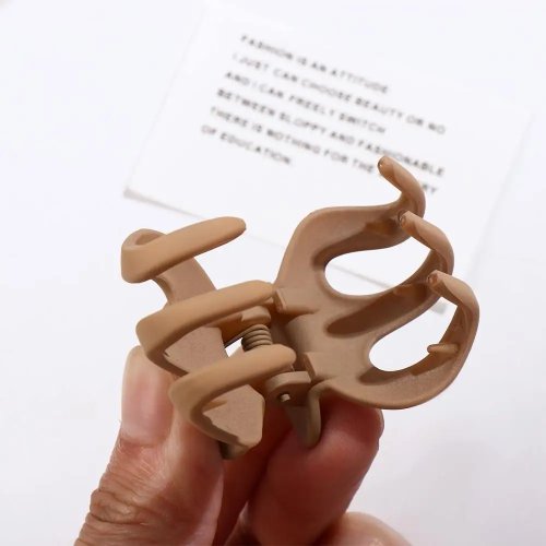 Mini pinza para cabello calabaza negra estilo coreano para niñas — pequeña pinza/garra para cola de caballo alta