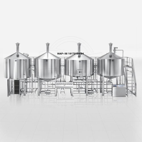 2500L 압력 발효탱크(4조), 증기 가열·PLC 제어, 자동 온도·압력 제어, 주류 제조용