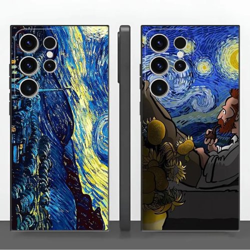 Schutzhülle Van Gogh 'Sternennacht' für Samsung Galaxy S26/S25/S24/S23/S21 FE/S20/S10/S9/Note20/Note20 Ultra
