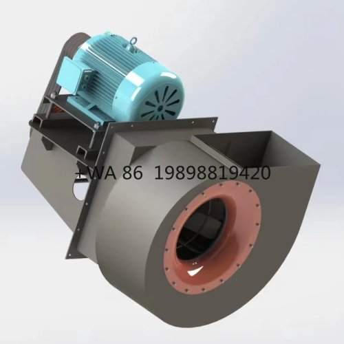 Ventilador/soprador centrífugo industrial em aço carbono, silencioso
