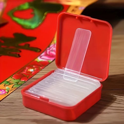 Fitas adesivas dupla face transparentes reutilizáveis – tiras de fixação removíveis e resistentes – pack 60/120/180 unidades para casa e escritório