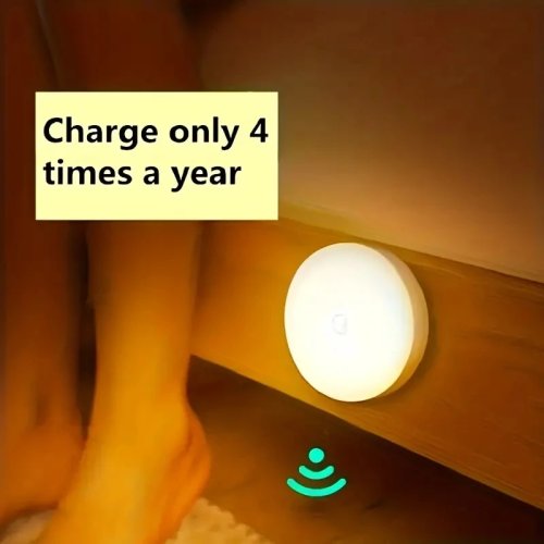LED-ночник с датчиком движения — беспроводная лампа для спальни, лестницы, шкафа