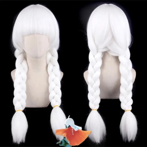 Sisi 2233 'Sky Awaits' White Cosplay Wig — Heat-Resistant Synthetic Hair (Daleth, Sky: Children of the Light)