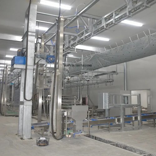 Línea de sacrificio halal automática para ganado, borregos y cabras – 500 cabezas, estructura de acero reforzado para rancho