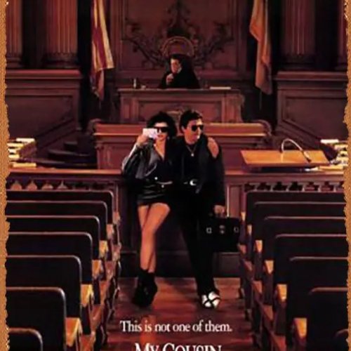 Cartel metálico 'My Cousin Vinny' – Placa/poster vintage para bar, cafetería y decoración de pared