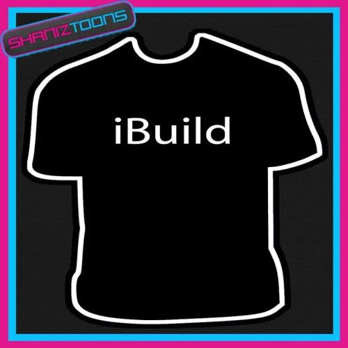 T-shirt uomo 'I BUILD' con slogan divertente — regalo per operai e muratori