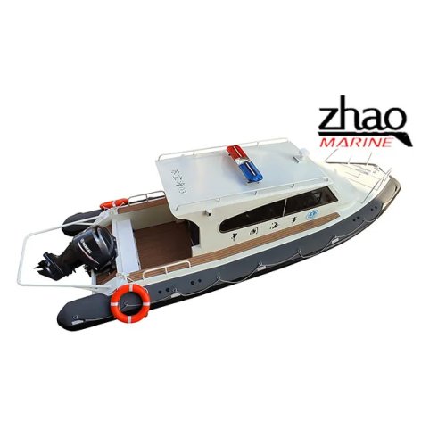 Bateau RIB gonflable 8,6 m – fond rigide avec coque en aluminium, série sportive de course
