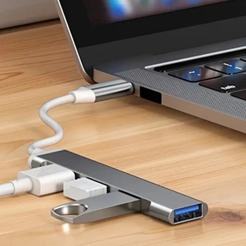 USB-C 4-Port Hub Multi-Splitter OTG Adapter for MacBook, Xiaomi, Lenovo, PC