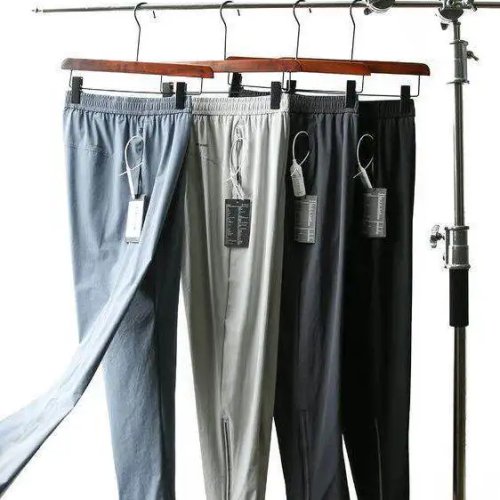 Calças desportivas masculinas respiráveis premium — corte 3D, perna reta, cintura média com fecho, verão