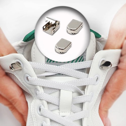 Cordones elásticos sin anudar para zapatillas — planos y elásticos, talla única para adultos y niños