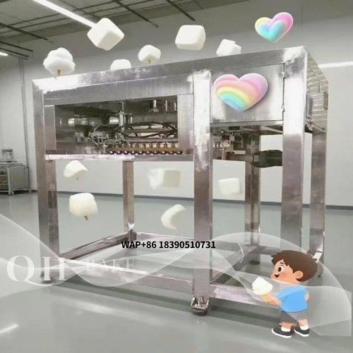 業務用マシュマロ生産ライン　チョコマシュマロ用カッターマシン付き