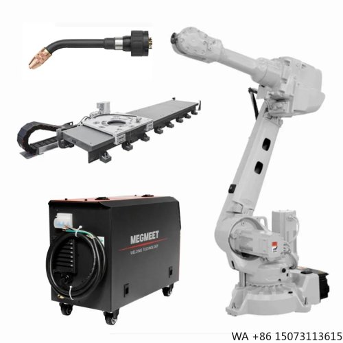 Brazo robótico de soldadura CNC de 6 ejes, capacidad 20 kg, compatible con fuentes de soldadura por arco estándar