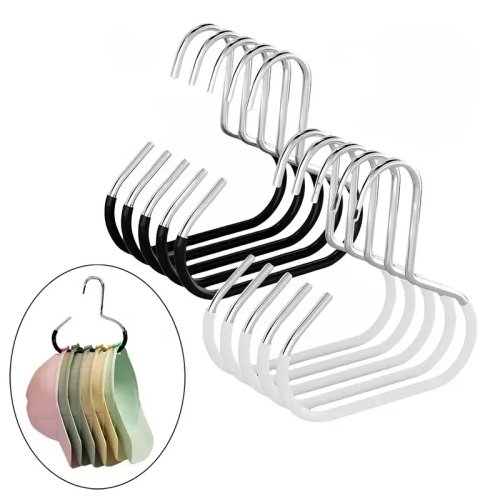Suporte de bonés em aço inox para parede - Cabide antiderrapante para bonés