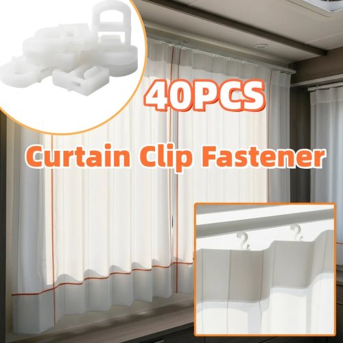 Set 40 clip per tende RV - fibbie in plastica con rivetto per caravan, camper e camion