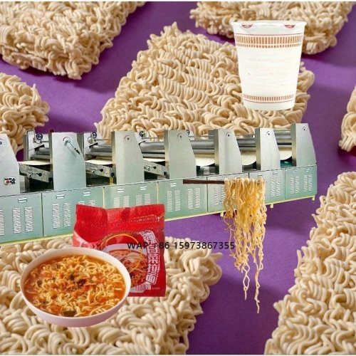 Máquina automática para produção de noodles instantâneos fritos – linha de produção comercial