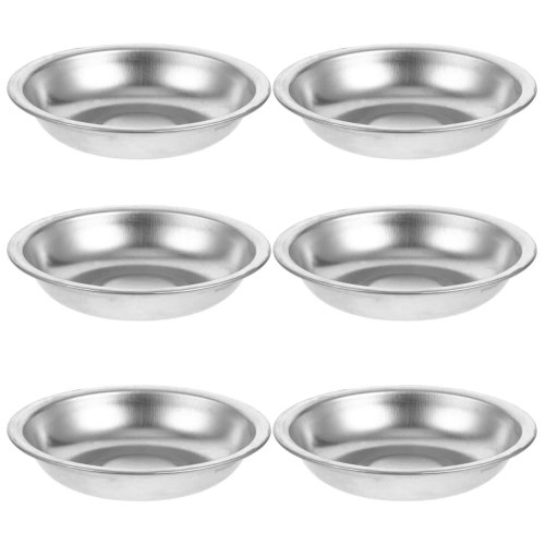 6pcs Stainless Steel Paint Palettes – Rustproof Mixing Trays with Large Wells for Acrylic, Enamel & Oil Paints