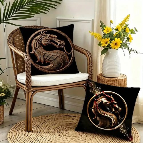 Mortal Kombat II (movie) double-sided printed pillow cover — cushion/throw pillow case for sofa & car