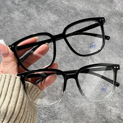 Lunettes ordinateur rondes transparentes anti-lumière bleue — unisexe