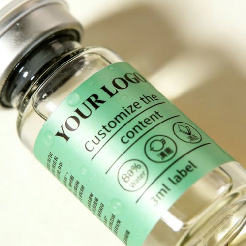 Gepersonaliseerde vinyletiketten, eenvoudig scheurbaar, voor 3ml/5ml/10ml vialletjes — biofarmaceutische verpakking