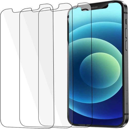 طقم 3 واقيات شاشة من الزجاج المقسى لهواتف iPhone 7/8 Plus/X/XR/XS Max/11/12/13/14 Pro Max