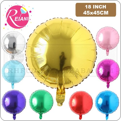 Globos metalizados redondos 18 pulgadas — diseños infantiles, decoración para cumpleaños y baby shower