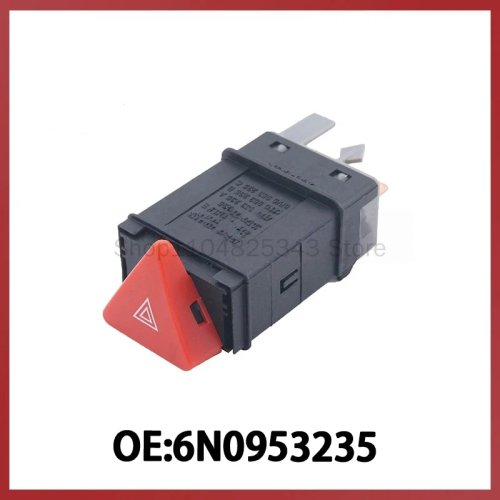 Pulsante avvisatore luminoso (hazard) Volkswagen Polo 6N0953235 — interruttore luci di emergenza